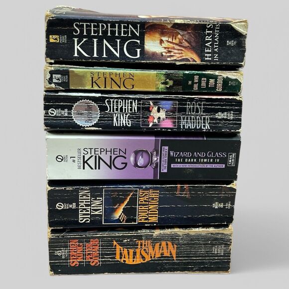 VTG Stephen King Lot of 6 Paperback Books Various Titles Horror Reader Copies PB - Picture 1 of 16
